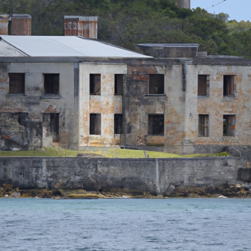ההריסות ההיסטוריות של תחנת ההסגר של האי הכלא