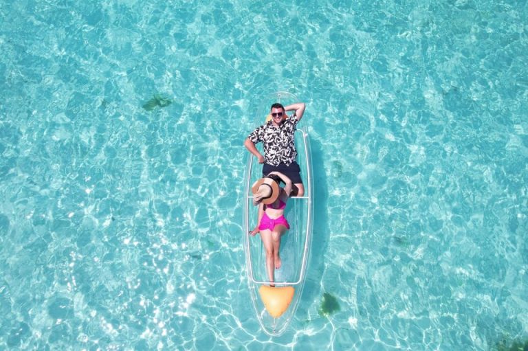 Zanzibar: Transparent Kayak and Drone (with Pickup Included)